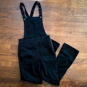 Madewell Flea Market Flare Black Overalls